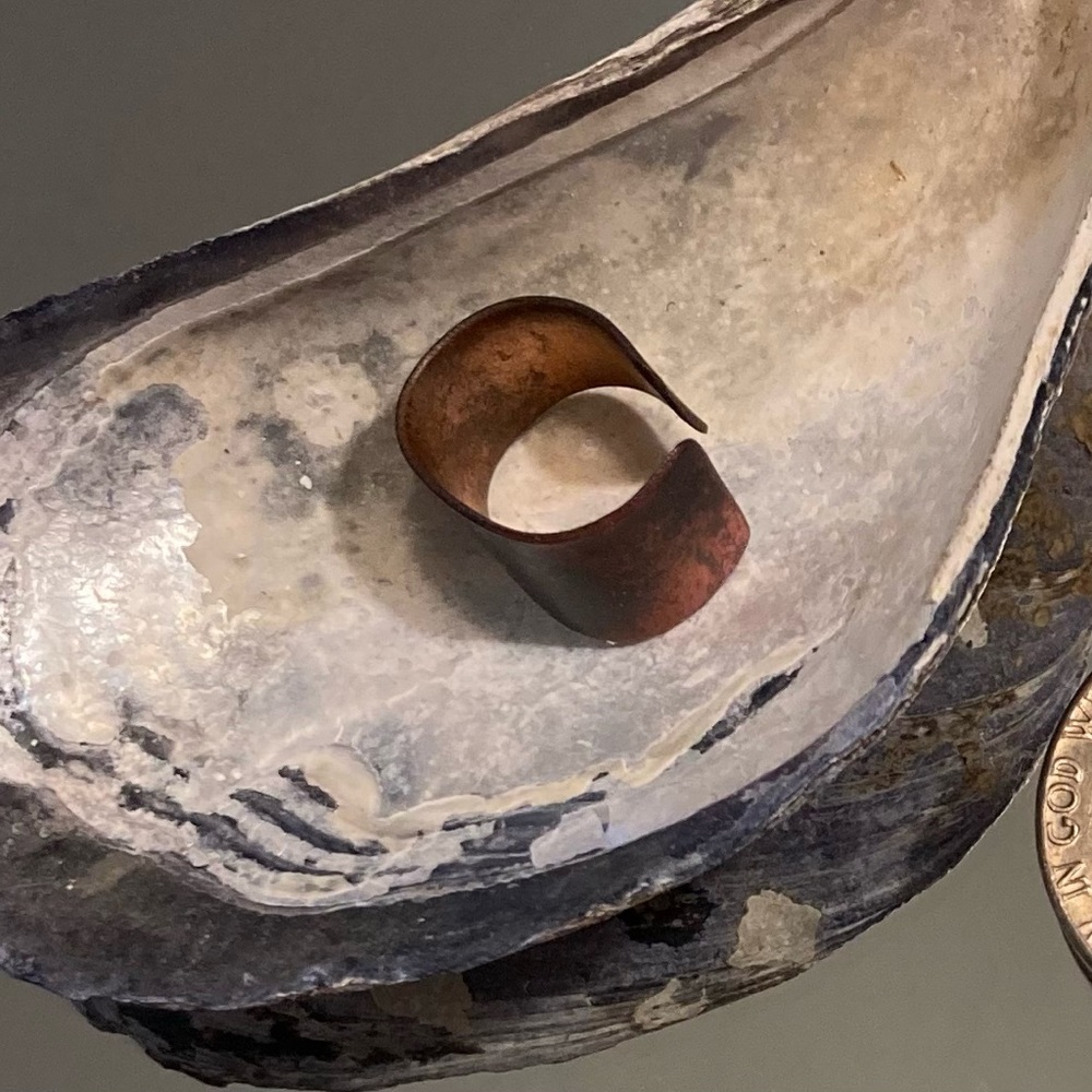 Copper ear clip
